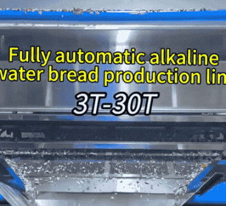 Fully automatic alkaline bread cubes production line