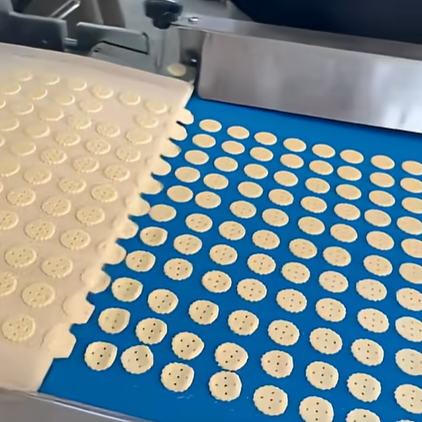 Hard and thin biscuit production line